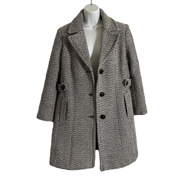 Gallery New York Bouncy Wool Fully Lined Button Up Coat - Picture 4 of 8